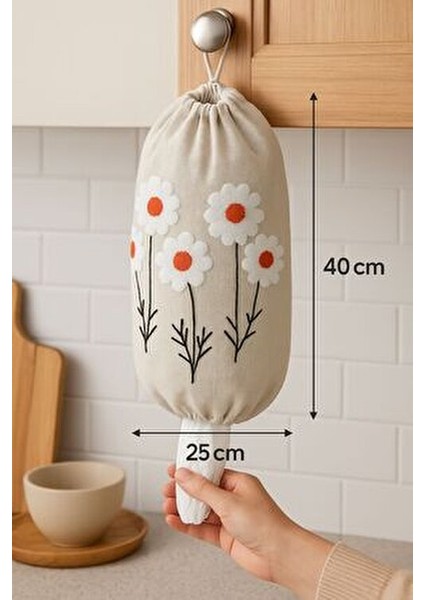 Poşetlik & Punch Keten Poşet Düzenleyici – Poşet Organizeri, Mutfak Poşet Düzenleyici 1 Adet