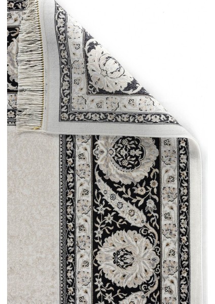 Vendome Palace 5431 Siyah Krem - Viskon Bambu Halı | Dokuma Salon Halısı fırsatları