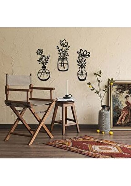 Decovista Ev Ofis Mutfak ve Banyo Için Ahşap Dekoratif Duvar Vazo Çiçekler Vase 35X15CM modelleri