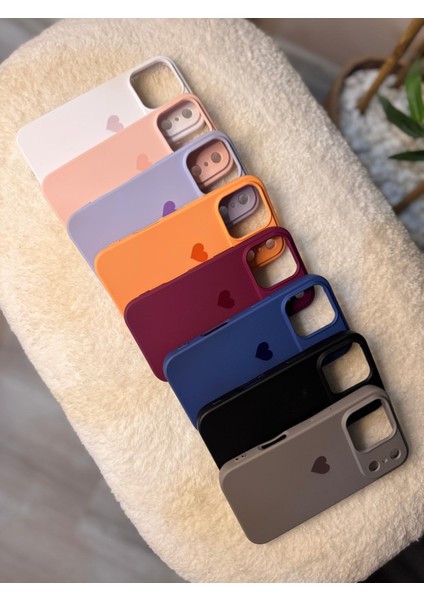 iPhone 17 Pro Uyumlu Lekesiz Lansman Kalp Logolu Içi Kadife Premium Kılıf fırsatları