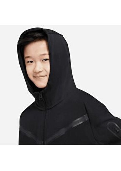 Nike Tech Fleece Erkek Çocuk Eşofman Takımı Gizli Cep Özelliği ile Kalın 2024 Sonbahar Kış