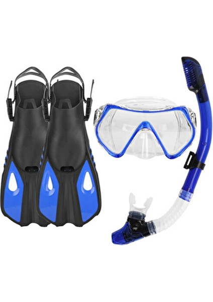 Paletli Şnorkel Seti Tüplü Dalış Ekipmanları Yüzgeç Dalış Gözlüğü Seti 37-41(S-M)42-47(L-Xl)