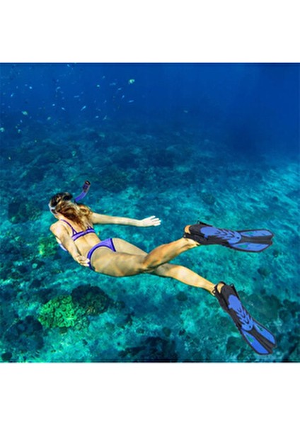 Paletli Şnorkel Seti Tüplü Dalış Ekipmanları Yüzgeç Dalış Gözlüğü Seti 37-41(S-M)42-47(L-Xl)