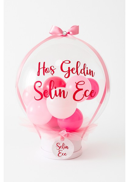 Yenidoğan Hediyesi - Doğum Günü Hediye Kutusu-Hediye Balon Kutusu Kişiye Özel Mesajlı - fiyatları