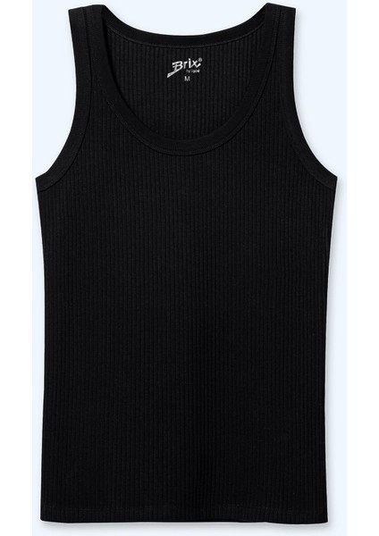 Kadın Fitilli Kolsuz T-Shirt Siyah Renk fiyatları