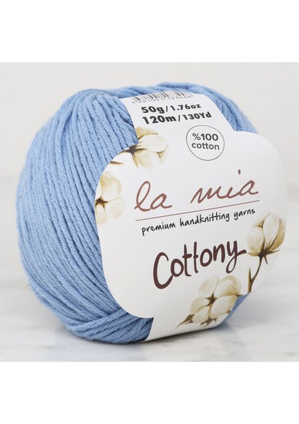 La Mia Cottony Mavi Bebek El Örgü Ipi - P9-L009 - 33568
