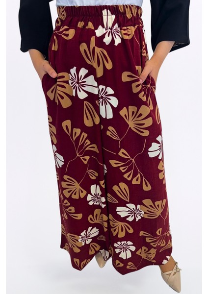 Viskon Etek Pantolon - Şık ve Rahat Kalıp Kadın Etek Pantolon modelleri