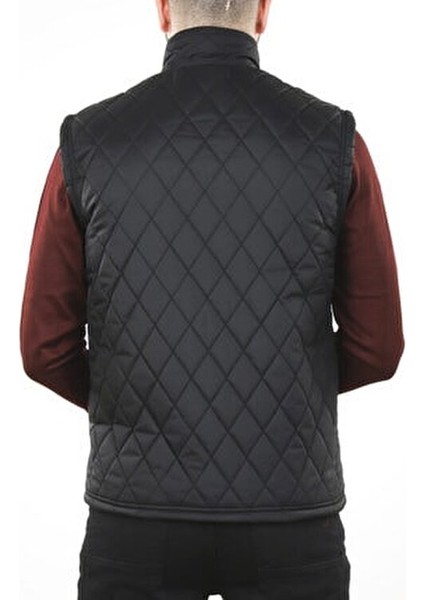 Erkek Siyah Cepli Içi Polarlı Rahat Kalıp Kapitone Şişme Yelek fiyatları