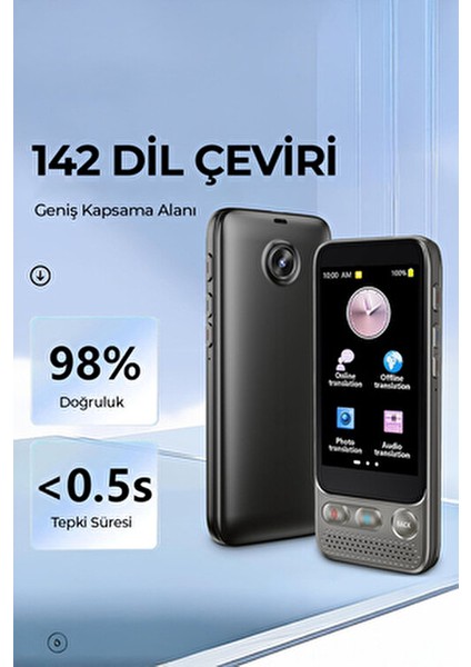 Yapay Zeka Çeviri Cihazı 142 Dil fiyatları