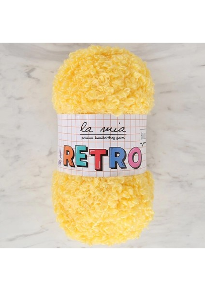 La Mia Retro Sarı El Örgü Ipi - LM0210