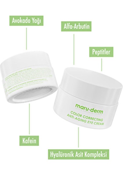 Maruderm Avokado Kırışıklık Karşıtı, Nemlendirici ve Aydınlatıcı Göz Çevresi Kremi 15 ml modelleri