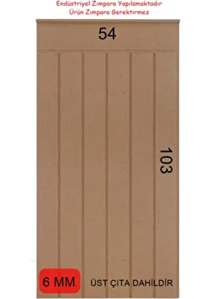 Mdf Cnc Işlemeli Dekoratif Boyanabilir Duvar Paneli , Iskandinav Duvar Paneli , Duvar ÇITASI(54X103)