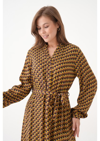 Kadın Bisiklet Yaka Tesettüre Uygun %100 Viscose Maxi Boy Uzun Kol Büyük Beden Curve Yazlık Elbise fiyatları