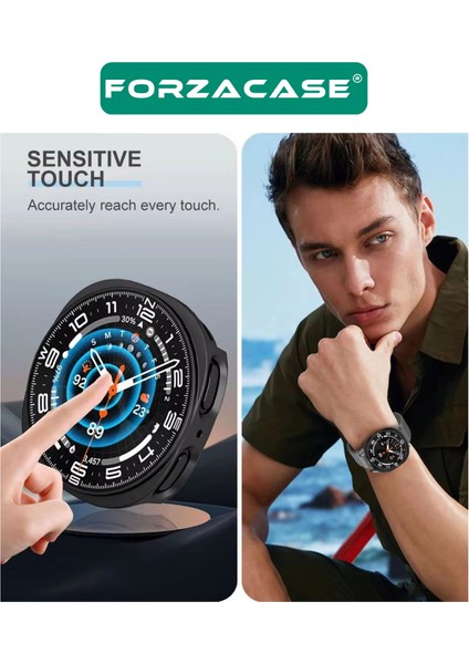 Samsung Galaxy Watch 8 Classic 46MM Için Önü Kapalı Ekran Korumalı Sert Rubber Kılıf FC015 fırsatları