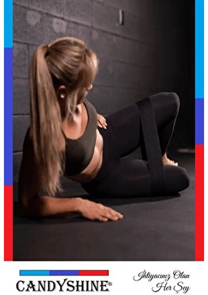 Decossa Loop Band Direnç Lastiği Egzersiz Bandı Yüksek Direnç Siyah 24KG-30KG fırsatları