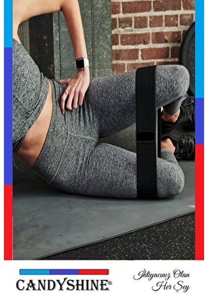 Decossa Loop Band Direnç Lastiği Egzersiz Bandı Yüksek Direnç Siyah 24KG-30KG