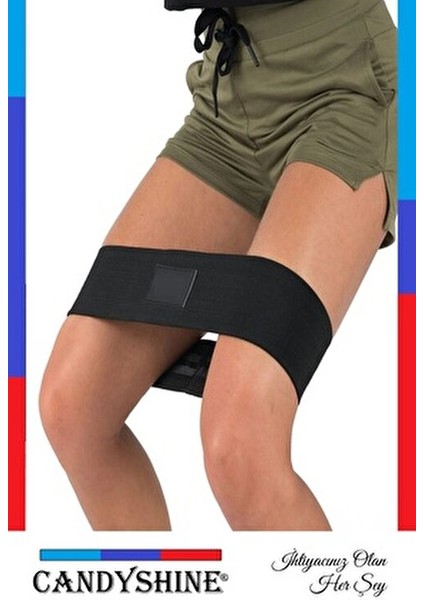 Decossa Loop Band Direnç Lastiği Egzersiz Bandı Yüksek Direnç Siyah 24KG-30KG