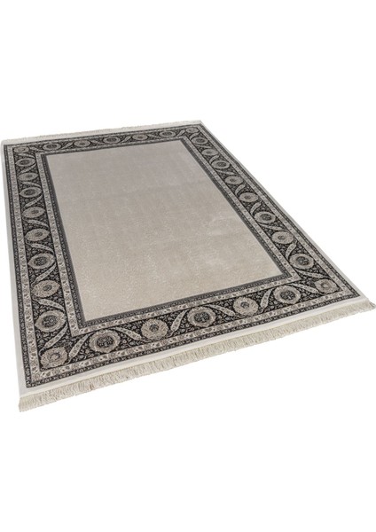 Vendome Palace 5431 Siyah Krem - Viskon Bambu Halı | Dokuma Salon Halısı fiyatları