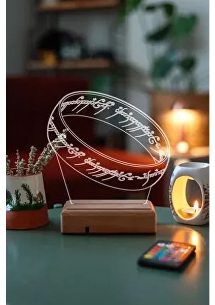 Yüzüklerin Efendisi 16 Renk Gece Lambası