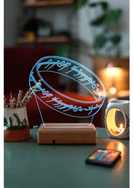 Yüzüklerin Efendisi 16 Renk Gece Lambası