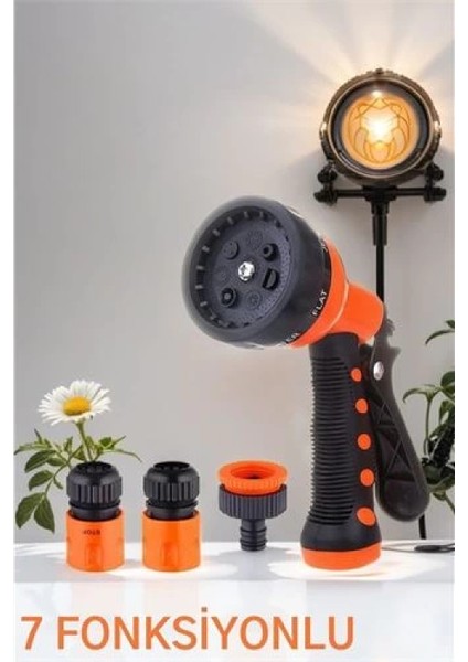Sulama Tabancası Seti 7 Fonksiyon 3 Aparatlı fiyatları