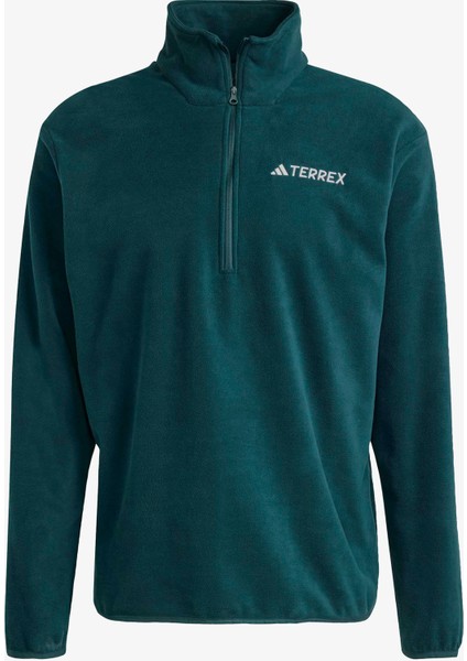 Multi Essentials 1-2 Zip Fleece Erkek Yeşil Yürüyüş Polar.- fırsatları