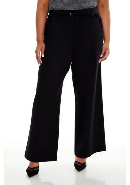 Plus Size Kemer Detaylı Pantolon fırsatları