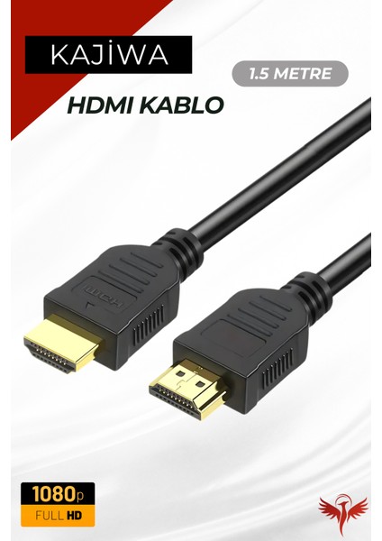1.5 Metre HDMI Kablo 1080P Full Hd | Hdmı 1.4 Ses ve Görüntü Kablosu 1.5mt
