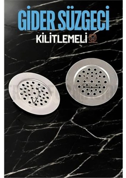 Kilitlenebilir Metal Lavabo Evye Süzgeci 2 Adet fiyatları