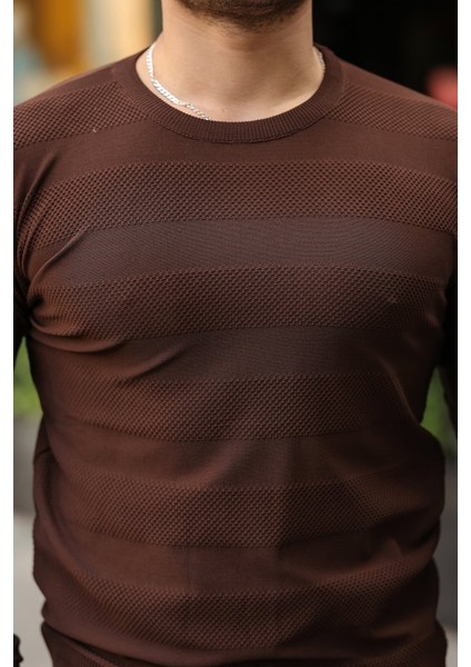 Erkek Bisiklet Yaka Uzun Kollu Triko modelleri