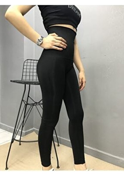 Kadın İnceltici Korse Tayt Dokuma Kumaş 2 Beden Şık Model Siyah fiyatları