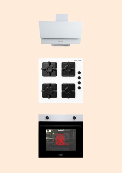 Bi-Turbo Ankastre White Set