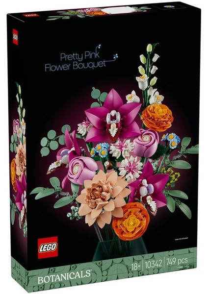 10342 LEGO Iconic Botanicals Pembe Çiçek Buketi 749 Parça +18 Yaş