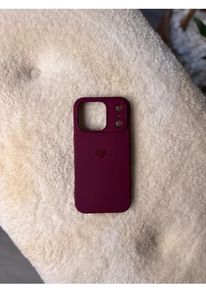 iPhone 17 Pro Uyumlu Lekesiz Lansman Kalp Logolu Içi Kadife Premium Kılıf fiyatları