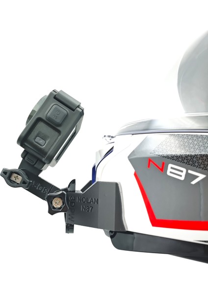 Nolan N87 Kask Için Aksiyon Kamera Çene Bağlantı Aparatı Chin Mount Seti modelleri