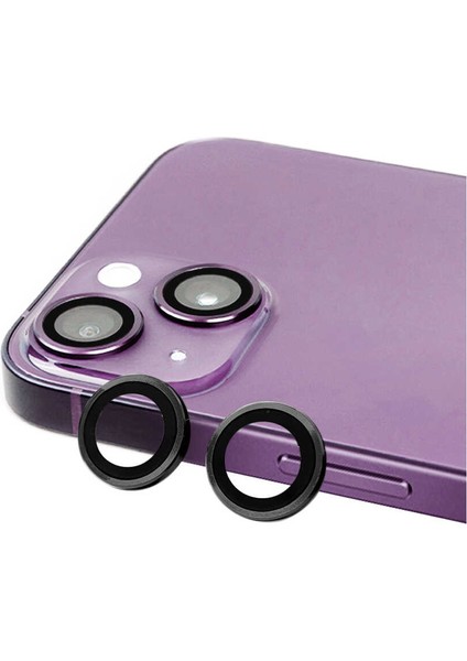 iPhone 15 Plus Uyumlu Tygo Cl-07 Kamera Lens Koruyucu-Siyah