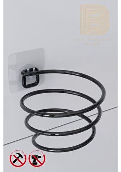 Güçlü Yapışkanlı Fön Makinesi Askısı Saç Kurutma Makinesi Tutacağı Yapışkanlı