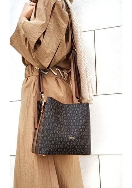 Kadın Kahve-Taba Kısa ve Uzun Ayarlanabilir Omuz Çantası fırsatları