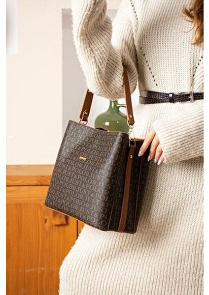 Kadın Kahve-Taba Kısa ve Uzun Ayarlanabilir Omuz Çantası