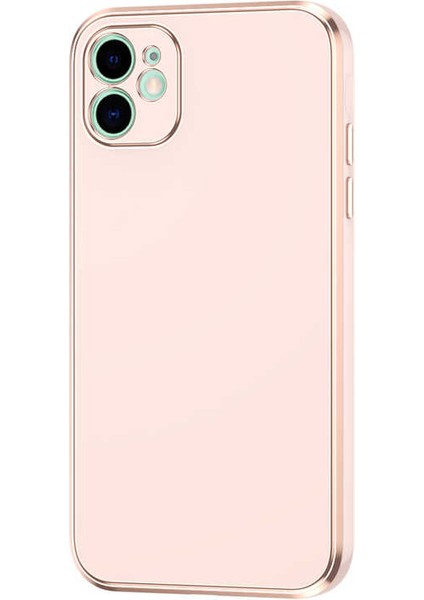 iPhone 12 Kılıf Tygo Bark Kapak-Rose Gold