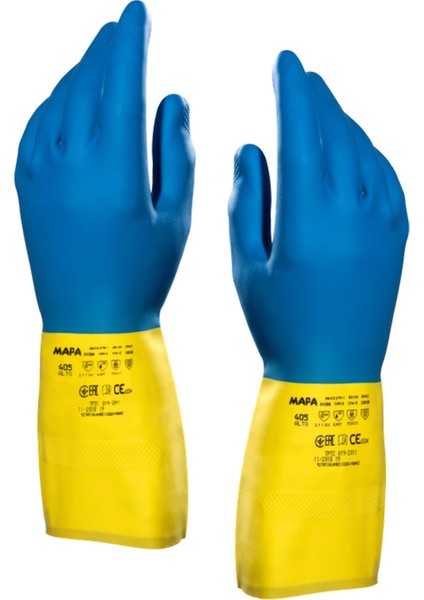 Alto Duo Mix 405 Kimyasal Iş Eldiveni Takımı No:9