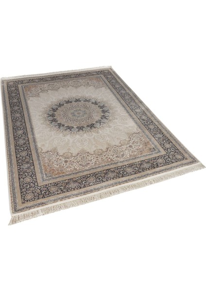 Vendome Palace 5471 Lacivert Krem - Viskon Bambu Halı | Dokuma Salon Halısı fiyatları