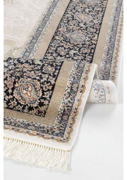 Vendome Palace 5471 Lacivert Krem - Viskon Bambu Halı | Dokuma Salon Halısı indirimleri