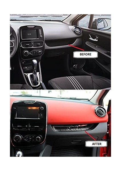 Renault Clio 4 Uyumlu 2012-2018 Krom Torpido Havuzu Koruması - 1 Parça