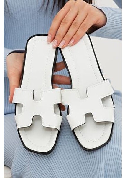 3'lü Paket Önü Yanı Açık Kadın Terlik Dış Mekan ve Ev Terliği