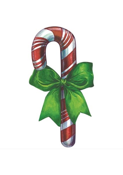 Die-Cut Candy Cane Placemat - 12 Sheets