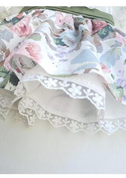 Dantel Detaylı Vintage Elbise Kız Çocuklar İçin Şık Tasarım Özel Günler