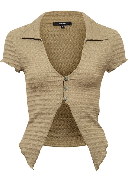 V Yaka Dokulu Gömlek