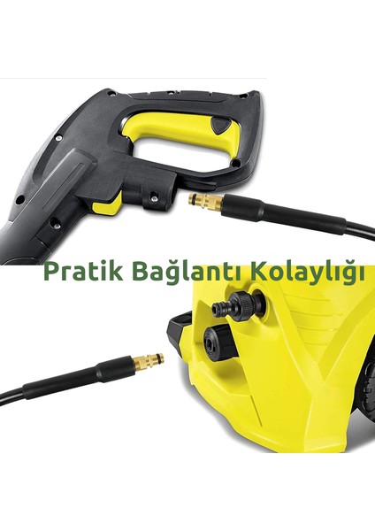Bear Force 10 Metre Yüksek Basınçlı Yıkama Makinesi Hortumu Dayanıklı Termoplastik Örgü Takviyeli Hortum Yıkama Makinesi Hortumu