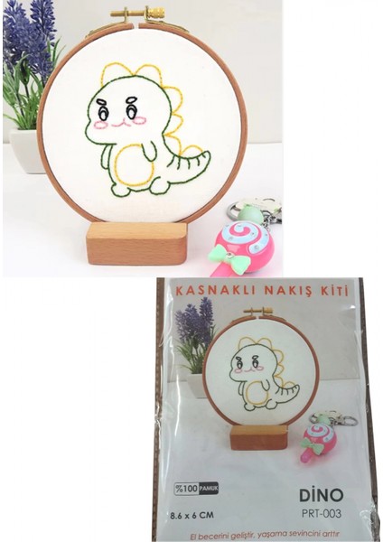Nakış Kitleri Kasnaklı 8.6 x 6 cm Dino
